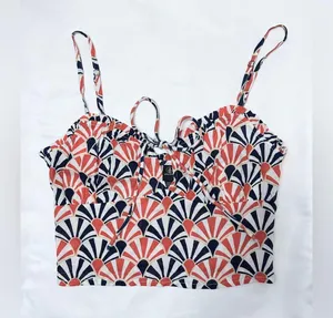 Volcom Shellz Bellz Cami Tank Top - Orange Multi - XS thumbnail 5