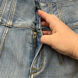 Anthropologie Pilcro Size 28‎ High Waisted Blue Denim Jean Snap Zip Closure thumbnail 10