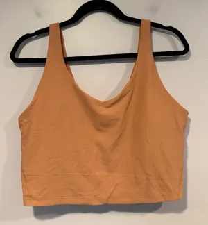 Pink ribbed old navy vneck longline tank‎ thumbnail 1