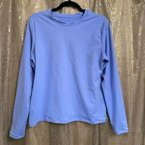 SKIMS Periwinkle Pastel Purple Long Sleeve Swim Rash Guard Top 2X thumbnail 1