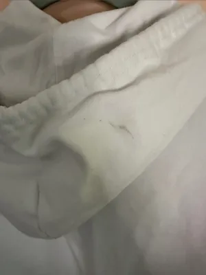 Garage White Cropped Zip Hoodie with Hood thumbnail 6