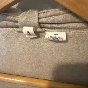 Anthropologie Moth Yemaya Draped Tan and White Sweater Cardigan thumbnail 5
