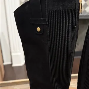 Kenneth Cole Wind‎ Stretch Riding Boots Black Suede Size 5 Classic Tall Boot thumbnail 6