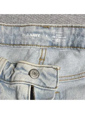 Old Navy Light Wash Distressed Cutoff Denim Shorts Size 8 thumbnail 3