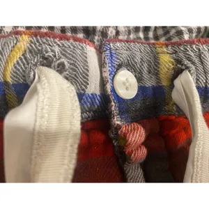 Abercrombie & Fitch Sleep Plaid Pajama Lounge Pants Red Multicolor Med Cozy thumbnail 7