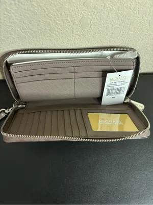 Michael Kors Jet set travel continental wallet color cinder thumbnail 3