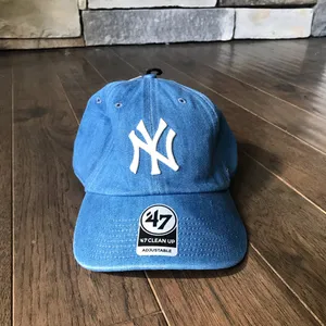 '47 Brand New York Yankees Denim Baseball Hat, American Eagle Exclusive, NWT thumbnail 5