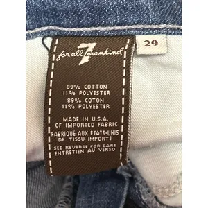 7 For All Mankind Slimmy Mens Blue High Rise Straight Slim Denim Jeans Pants 29 thumbnail 5