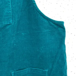 Lucy Yak Green Teal Corduroy Overalls Jewel Tone Jumpsuit Dungarees US Size 18R thumbnail 4