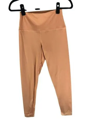 Set Active Womens Leggings Sportbody High Rise Peach Orange M thumbnail 1