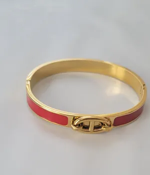 18k gold plated bangle, size 18 thumbnail 3