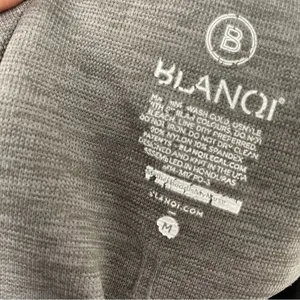 Blanqi Maternity Grey Ribbed Moto Lowrise Full Length Womens Leggings Womens M thumbnail 8
