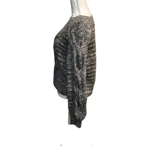 Gap Womens Chunk Knit Sweater Size S Gray Pullover Long Sleeve Angora‎ Fisherman thumbnail 3