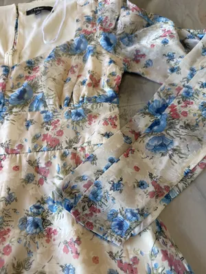 Lulus Floral Long-Sleeve Dress, Size XS, New thumbnail 5