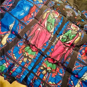 Current Mood Dolls Kill Stained Glass Puffer Jacket- Medium- Excellent Condition thumbnail 10
