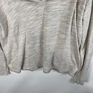 Free People Beach Sweater‎ Womens S/M Cocoon Cowl Neck Pullover Tan Ivory thumbnail 4