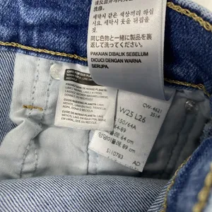 Levis Jeans Womens W25 L26 Blue Wedgie Straight High Rise Button Fly Denim‎ thumbnail 11