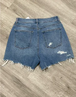 OfLuck High Rise Jeans Short Blue Size 6 thumbnail 1