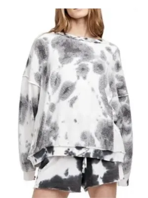 Free People Intimately Kelly Washed Tie Dye Crewneck Sweatshirt Women’s Small thumbnail 1