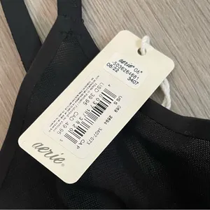 NWT AERIE Smoothez Mesh Triangle Black Bralette size Small thumbnail 5