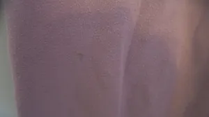 PINK Victoria's Secret outline pink on left leg jogger sweatpants in lilac light purple size medium. thumbnail 8