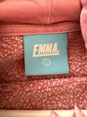 Oversized Pink Emma Chamberlain Hoodie Size L thumbnail 2