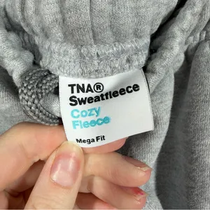 Aritzia TNA Heather Grey‎ Cozy Fleece Mega Fit Sweatfleece Shorts thumbnail 3