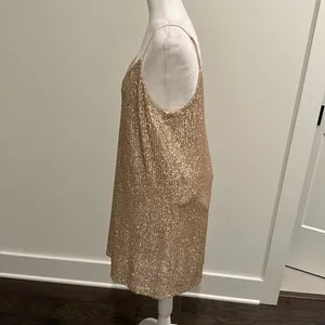 NWT Gentle Fawn Gold Sequin Party Dress Sz L thumbnail 3