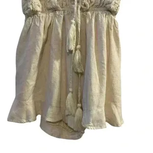 Princess Polly Women's Beige Romper Size 4 Summer V-Neck Tie Front‎ thumbnail 5