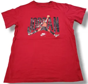 Nike Shirt Size Large Nike Air Graphic Print T-Shirt Michael Jordan Shirt Unisex thumbnail 1