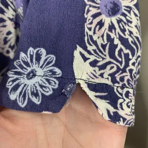 FREE PEOPLE Womens Sz S Floral Blue Hawaii Mini Fit & Flare Dress Pockets *Flaw thumbnail 7