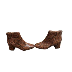 New Clarks Women's Snake‎ Print Ankle Boots – Size 6 thumbnail 2
