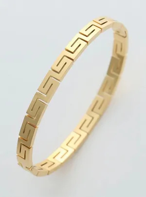 Eternal Chic High End Gold Timeless Designer Cuff thumbnail 1