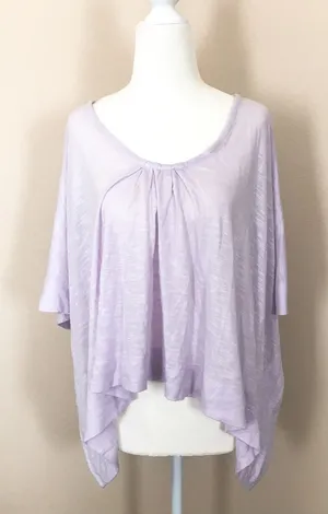 Anthropologie purple lilac A line domain top thumbnail 1