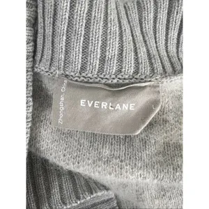Everlane Alpaca Zebra Print Heathered Grey Cardigan Size L Sweater Button Front thumbnail 9