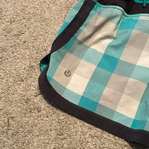 Lululemon Speed Short Lagoon Checkmate Plaid Size 4‎ thumbnail 3