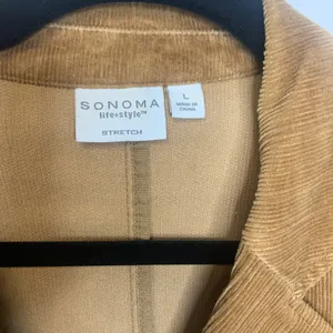Vintage Corduroy Tan Camel Blazer Vintage Y2K Sz Large thumbnail 7