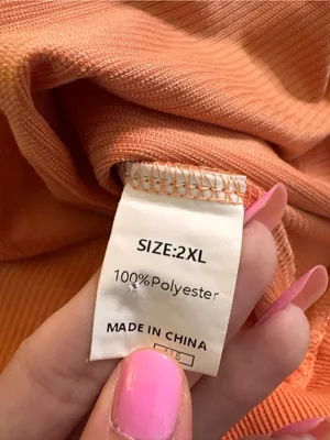 Jolene Dolly Parton Dollywood Orange Pink Sweatshirt Top 2XL Corduroy thumbnail 4
