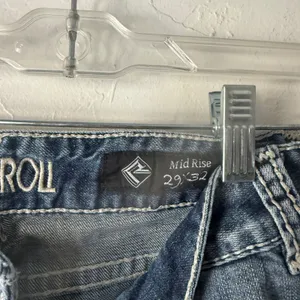 Rock & Roll Cowgirl Mid Rise Bootcut Jeans‎ 29 Tall Western Embellished Pockets thumbnail 5