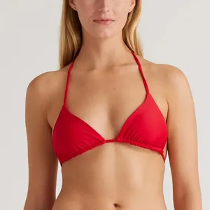 NWT Quince Italian Triangle Top Bikini, Hot Pink Sz XS thumbnail 1