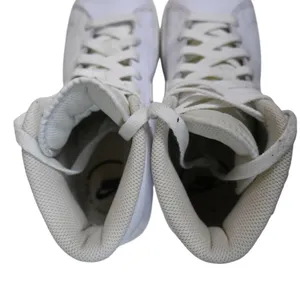 Nike Womens 6.5 Court Royale Mid Triple White Leather Upper Sneaker thumbnail 7