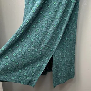 K Studio Dress Size 14 Blue Green Maxi Modest Artsy Cottage Country Lagenlook thumbnail 3