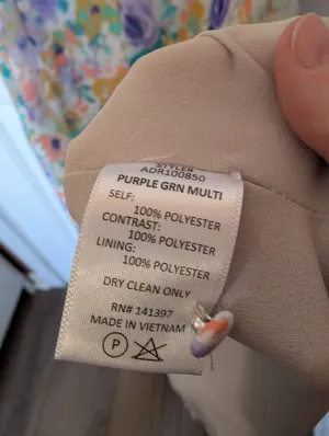 Astr The Label Floral Ballon Sleeve Midi Dress Medium Purple/White thumbnail 4
