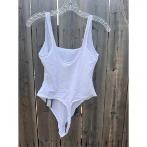 Savage x Fenty NEW Snug Hug Cami Bodysuit in Angel White XS thumbnail 7