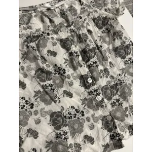 H&M Y2K Floral Puff Sleeve Blouse Women’s US 16 EUR 46 Cottagecore Top thumbnail 3