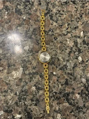 Elizabeth Taylor White Diamond Gold Crystal Accent Women's Quartz Bracelet Watch thumbnail 4
