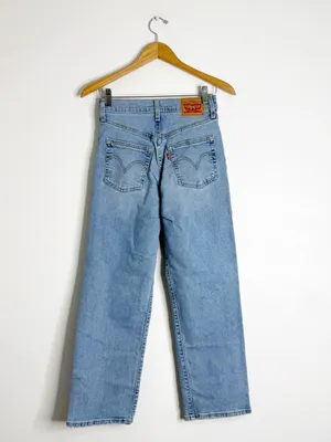 Levi’s Ribcage Straight Ankle Jeans Size 25 Light Wash High Rise thumbnail 2