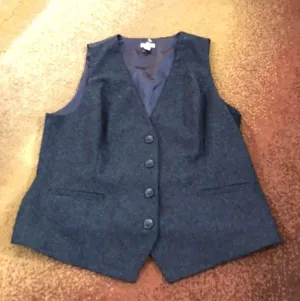 J.Jill Gray sleeveless vest never worn button down thumbnail 1