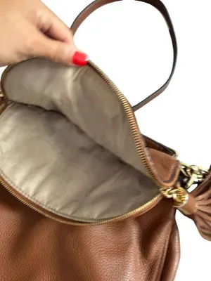 MICHAEL KORS Tan Pebble Leather Crossbody Two Way Bag thumbnail 10