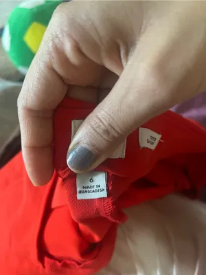 a new day Bright Red- orange High-Waist Dress Shorts thumbnail 3